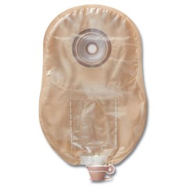 Hollister 8413 CeraPlus Soft Convex 1-Piece 9” Urostomy Pouching System, Pre-Sized 7/8” Opening, Beige with Viewing Option, 5 Pack – Multiple Built-in Chambers, Added Belt Tabs