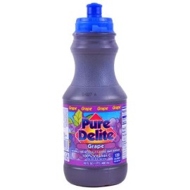 PURE DELITE Grape Juice Drink, Rich and Juicy Flavor, 16 oz Bottle, Naturally...
