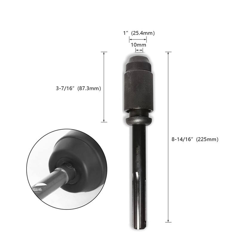 SDS Max to SDS Plus Adapter for Rotary Hammers, Chuck
