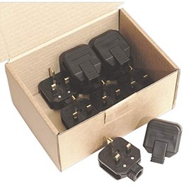 Sealey Pl/13/3 Rubber Plug 13Amp Extra Heavy-Duty Pack Of 10