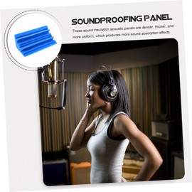 BIUDECO 5pcs Studio Acoustic Panels Wedge Sound Absorbing for Noise Reduction Recording Home Theaters and Vocal Booths Sound Insulation Material