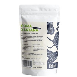 Hebbe - Goma Xantana Transparente, Gelificante y Estabilizante Natural para Cosméticos, 250 g
