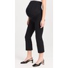 commando Women's Neoprene Maternity Cropped Flare Legging, Black, m