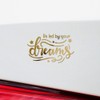 Decal Stickers of Be by Your Dreams (Metallic Gold) (Set