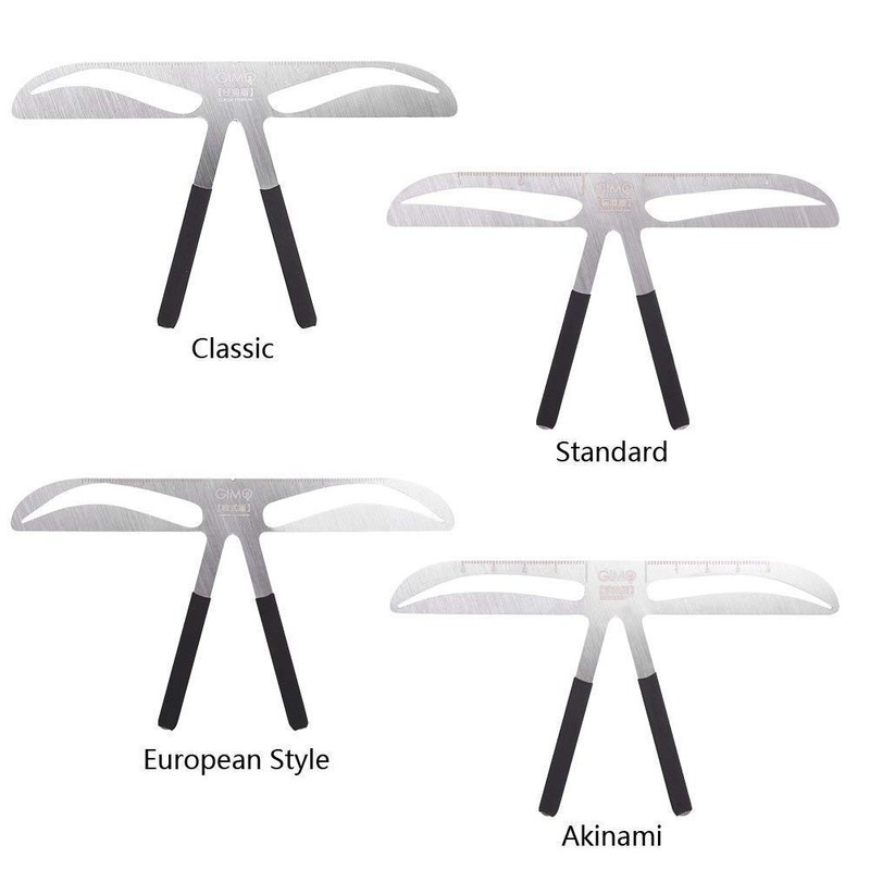Eyebrow Templates, 4 Part Set, DIY Stainess Steel Eyebrow Three