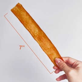 Gootoe Turkey Tendon Dog Treats– 100% USA-Sourced, Natural Snack, Premium Training Chews, Hypoallergenic, Resealable Value Bag, for Medium Dogs, 7 Inch Slice Jumbo Pack, 1 lb (Pack of 1)