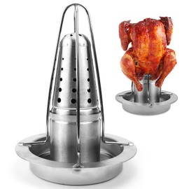 Chicken Roaster 1 Piece Chicken Holder Grill Chicken Grill Stainless Steel Poultry Roaster for Oven or Grill Grill Accessories Chicken Roaster