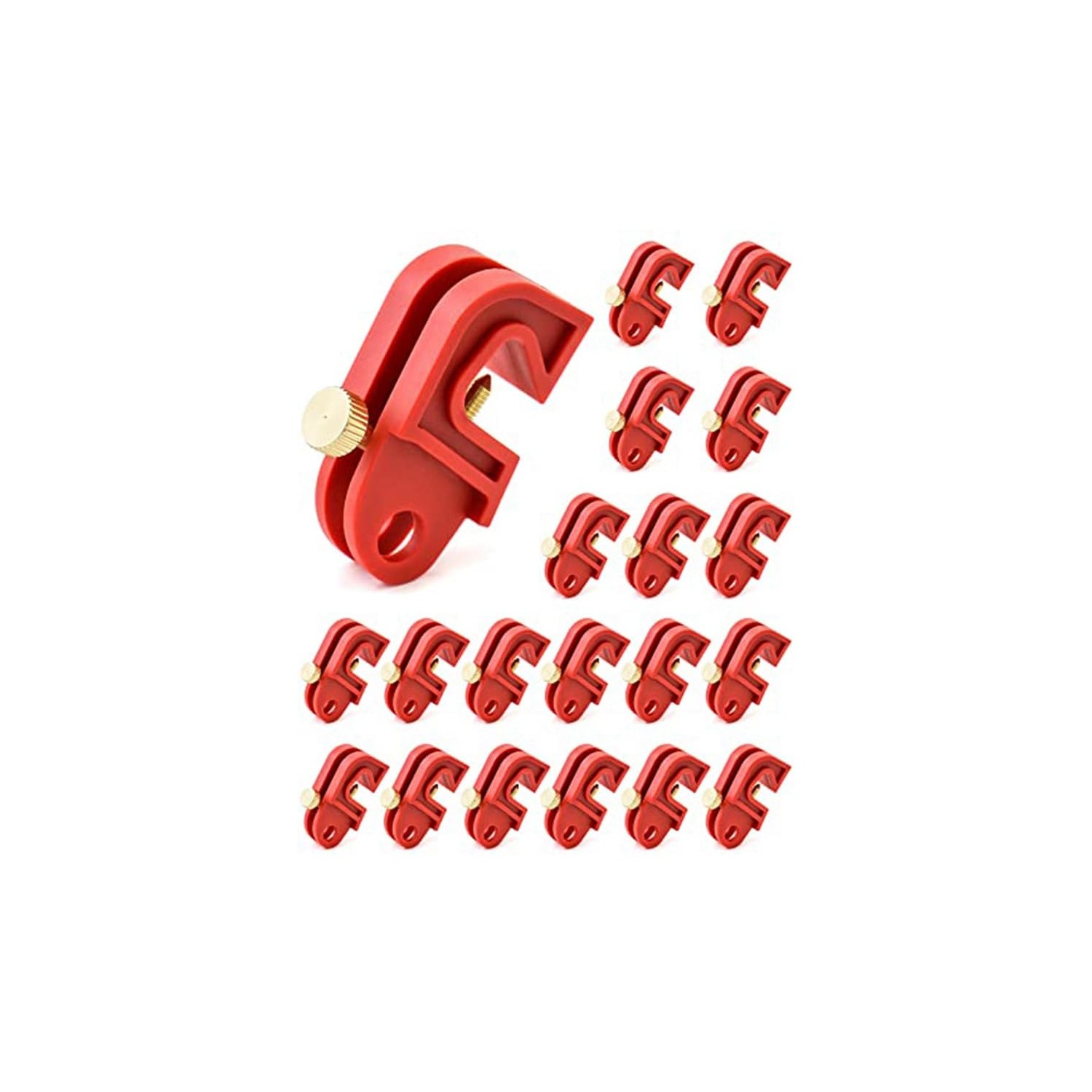 20 PCS Multi Pole Lockout Breakers Lockout Universal Tagout Kit For ...
