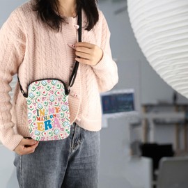 Gzrlyf Mahjong Crossbody Bag Mahjong Player Gift Mahjong Lover Gift For Women Fan Gambling Purse Wallet Travel Bag (MAHJONGERA crossbody bag)