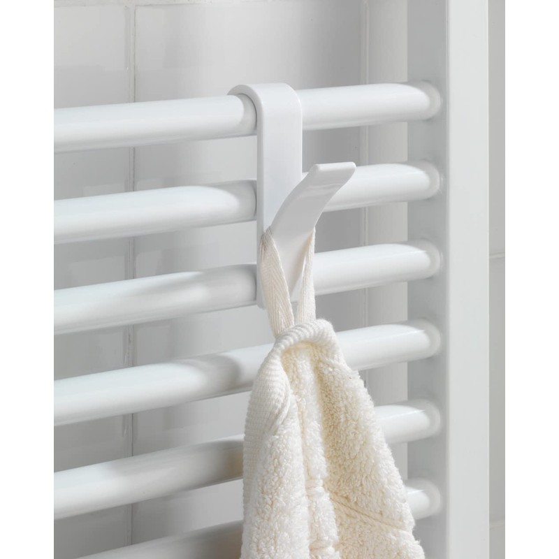 Wenko 4468160100 Hook for Towel Heaters Plastic Set of 2