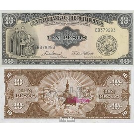 Banknote Philippines Pick-number: 136e uncirculated 10 Pesos (money for collectors - no means of payment)
