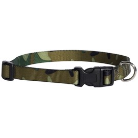 Casual Canine Camo Dog Collar, 6-10-Inch, Green