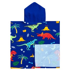 NovForth Kids Beach Towel for Boys Girls, Mermaid Hooded Bath Towel Wrap, Toddler Pool Towel with Hood