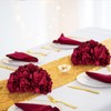 BLOSMON Hydrangea Artificial Flowers Ball Centerpieces 10 Pcs Burgundy Fake