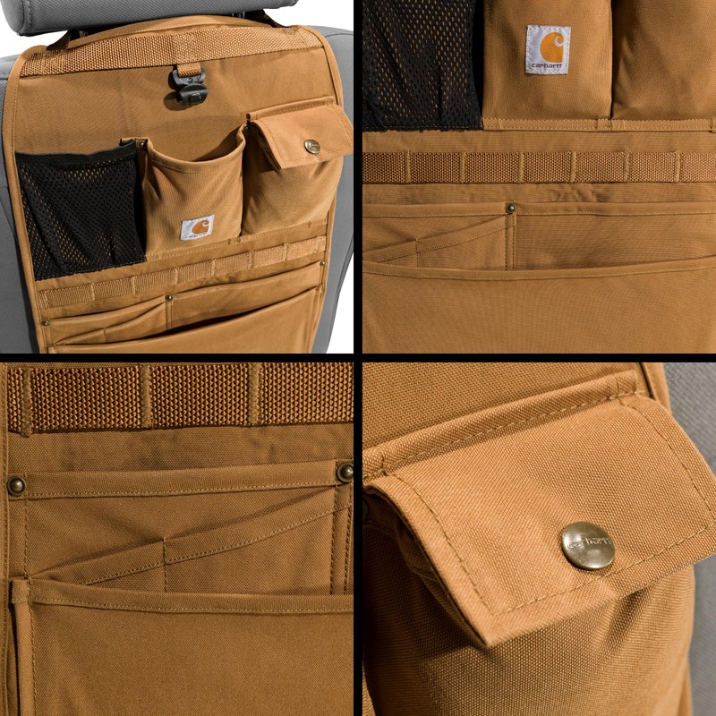 Carhartt Universal Nylon Duck Automotive Seat Back Organizer, Organization for