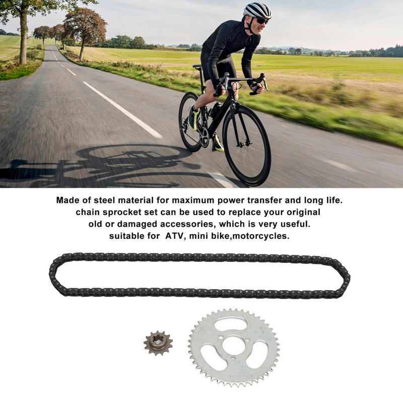 T8F 13T Front Sprocket T8F Drive Chain 116 Links T8F