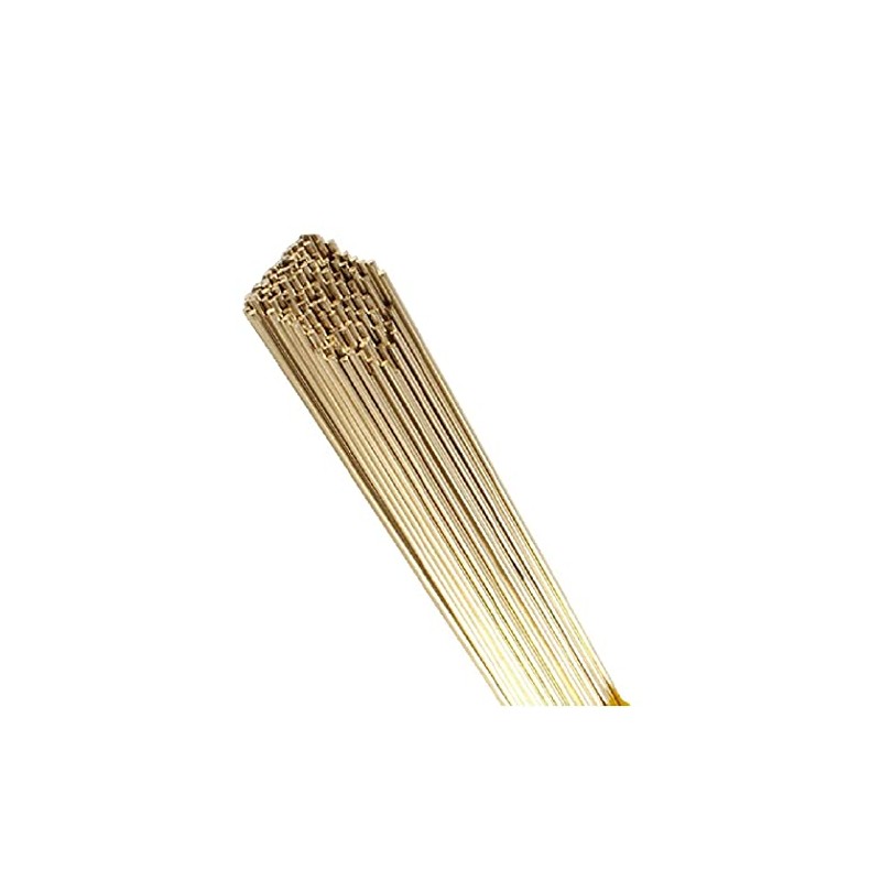 Low Fuming Bronze RBCuZn-C LFB Bare Bronze TIG/Brazing Rod 1/8"X36"
