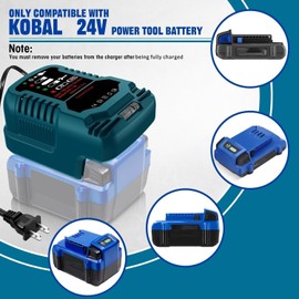 for Kobalt 24V Battery Charger, Mini Compact Size Charger (Home 110V Input)
