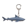 Mojo 387607 Great White Shark Animal Figure Keychain, gray