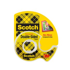 Scotch Double Sided Tape, 3/4 in x 400 in, 1 Dispenser/Pack (667)