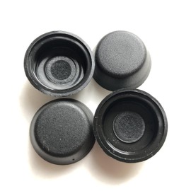 Seat Belt Bolt Head Caps (4 PCS) Belt Fixing Fastener Bolt Cover Caps Pair Black Compatible with Classic & Other Vehicles, Made of Durable Plastic Materials, Replacement Part for Long-Lasting Use