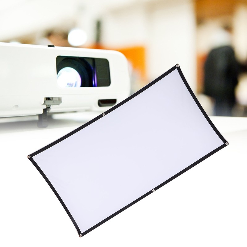 Projector Screen High Definition 4K AntiCrease Foldable Portable Movies Screen