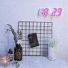 DSLIHA 3D Digital Alarm Clock for Bedrooms, LED Desk USB
