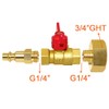 Joywayus Brass Winterize Blowout Adapter Kit 1/4" Male Quick Connect