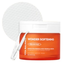 Eunyul Vita Balance Wonder Softening Low-Irritation Peeling Toner Pads 70 Sheets 190ml Moisture Korean Beauty Skin Care / 은율 비타밸런스 원더 소프닝 저자극 필링 토너패드 70매 190ml 촉촉 수분 한국 뷰티 스킨 케어