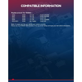 KAX 66-9682 Front Left Axle Shaft Assembly Fits 2010-2015 XC60, 1 PCS CV Axle
