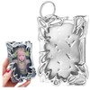 Tkxjry Silver Electroplating Frame ID Card, 82 x 114 x