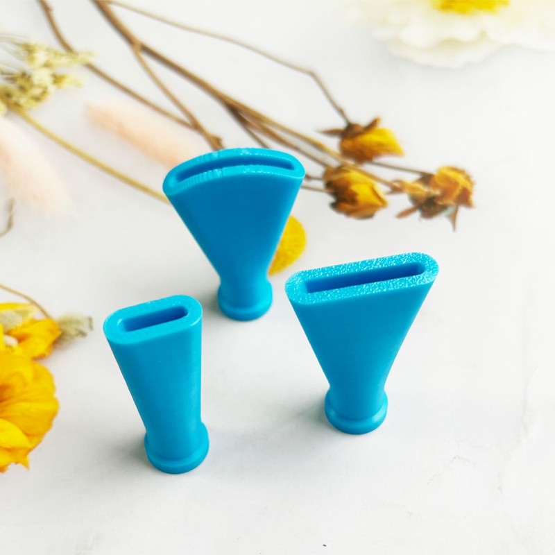 JILINWEI Blue Stainless Steel Straw Blow Nozzles Set for Acrylic