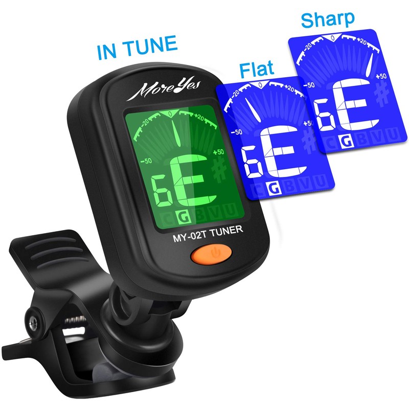 Chromatic Guitar Bass Violin Ukulele Tuner + Capo + Tuner