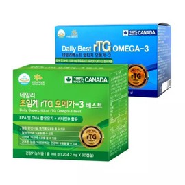 Daily Best rTG Omega 3 180 capsules / Supercritical rTG Omega 3 I + (2 90 capsules) / 데일리베스트 rTG 오메가3 180캡슐 / 초임계rTG오메가3 I + (90캡슐2개)