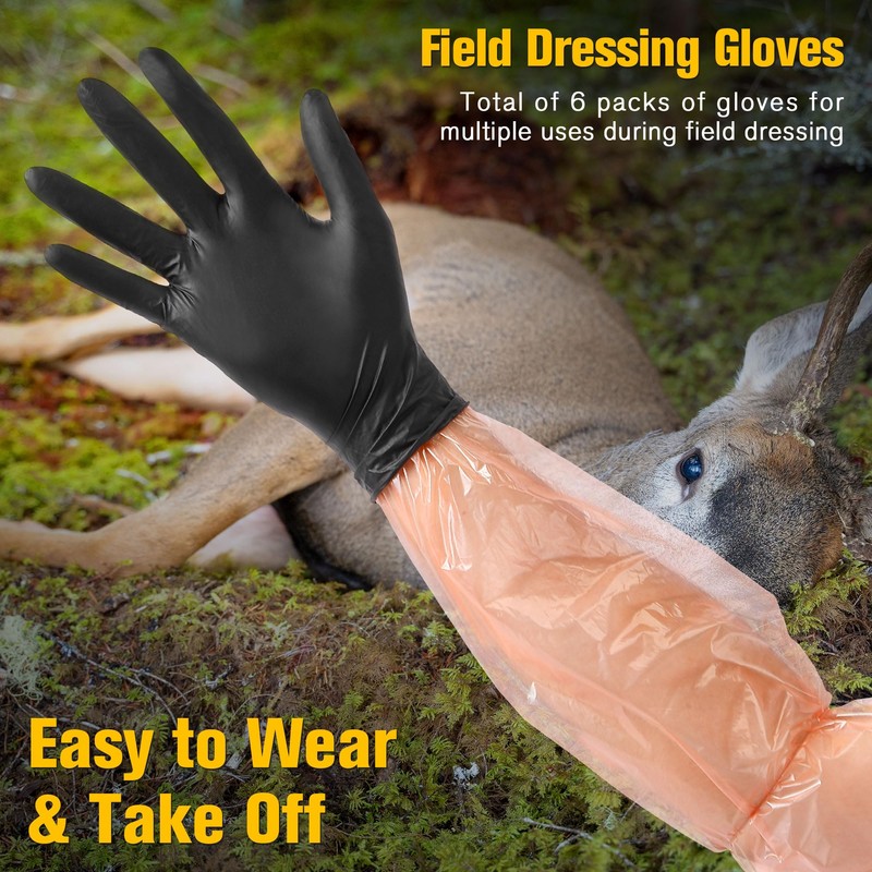 Tellingyou Field Cleaning Tool with Field Dressing Gloves, Big Game