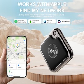 Air Tracker tag Item Finders Work for Apple Find My (iOS Only) APP Air GPS Tracker Tag for Dogs,Cats，Luggage, Keys, Backpack, Satchel Etc. (Black 1pack)