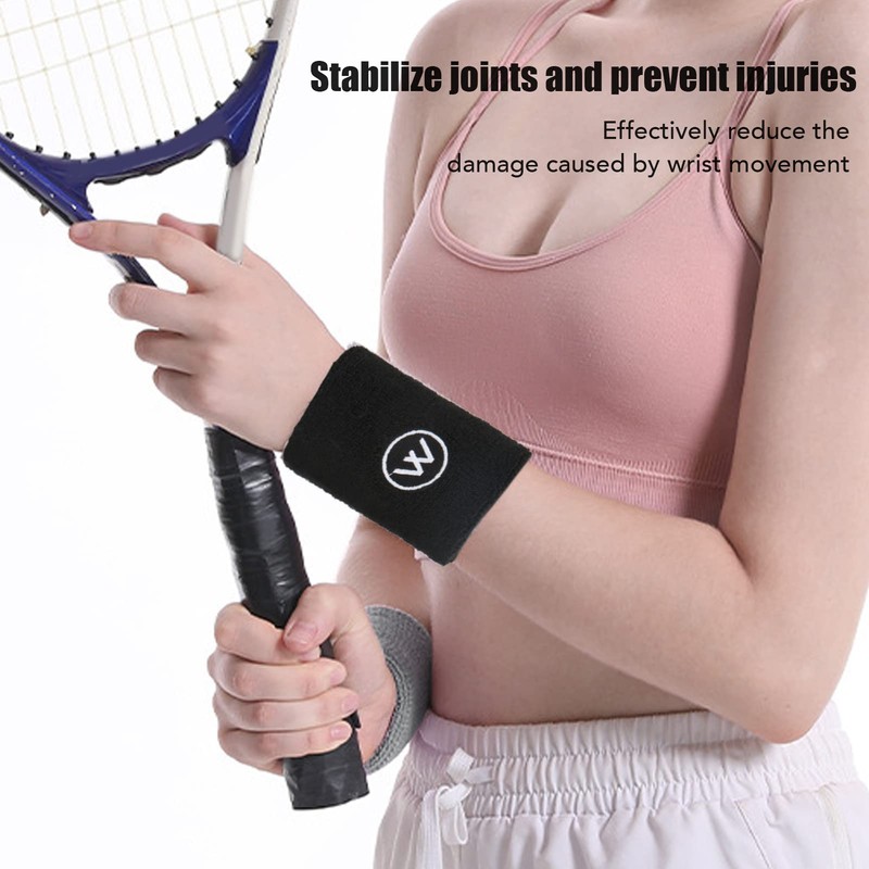Muñequeras, 2 Pares de Deportes de Baloncesto, Pulsera Absorbente de
