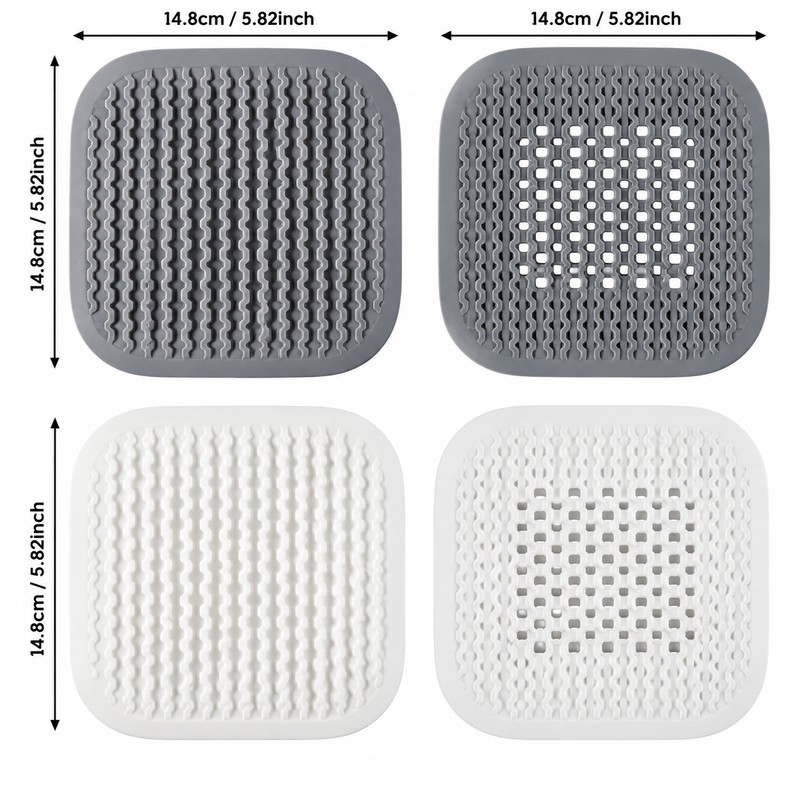 3pack Flexible Floor Drain Cover for Bathroom & Kitchen –