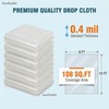 6 Pack 12 x 9 Ft Plastic Drop Cloth for
