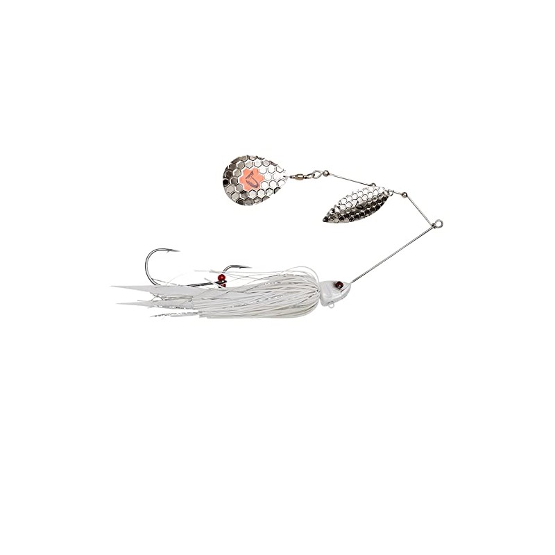 Savage Gear Da'Bush Spinnerbait (White Silver, 14cm 21g Sinking)