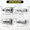 Qoroos 4 Sets NPT 1/4 Inch Quick Connect Pressure Washer