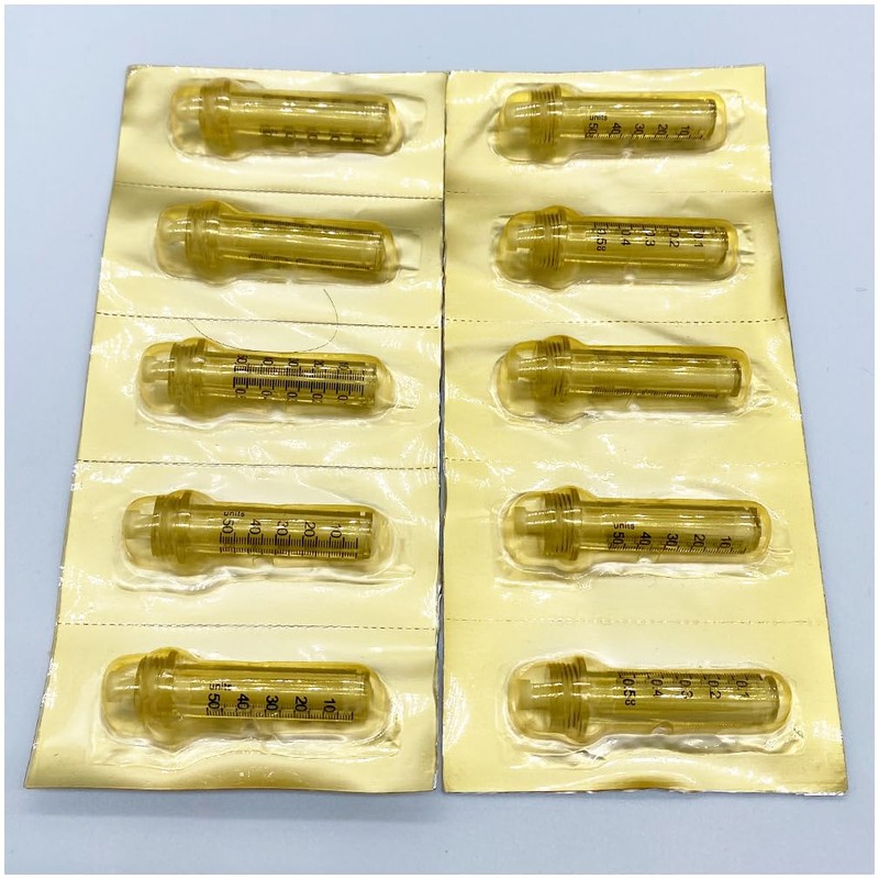 QiQiBaby Disposable 10pcs 0.5ml Empty Ampoule with 1pc Adapter Cap