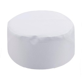 OhMill Pack of 10pcs Pure White Muslim White Skull Cap Men's Muslim Funeral Cap Hat Thin Light Islam Funeral Ceremony Cap Headwear