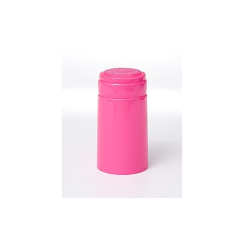 GLOSSY PINK SHRINK CAPSULES 100 HEAT SHRINK CAPS FOR ALL