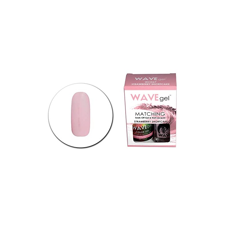 WAVEGEL Soak-0ff Gel & Nail Lacquer Matching Duo Set -