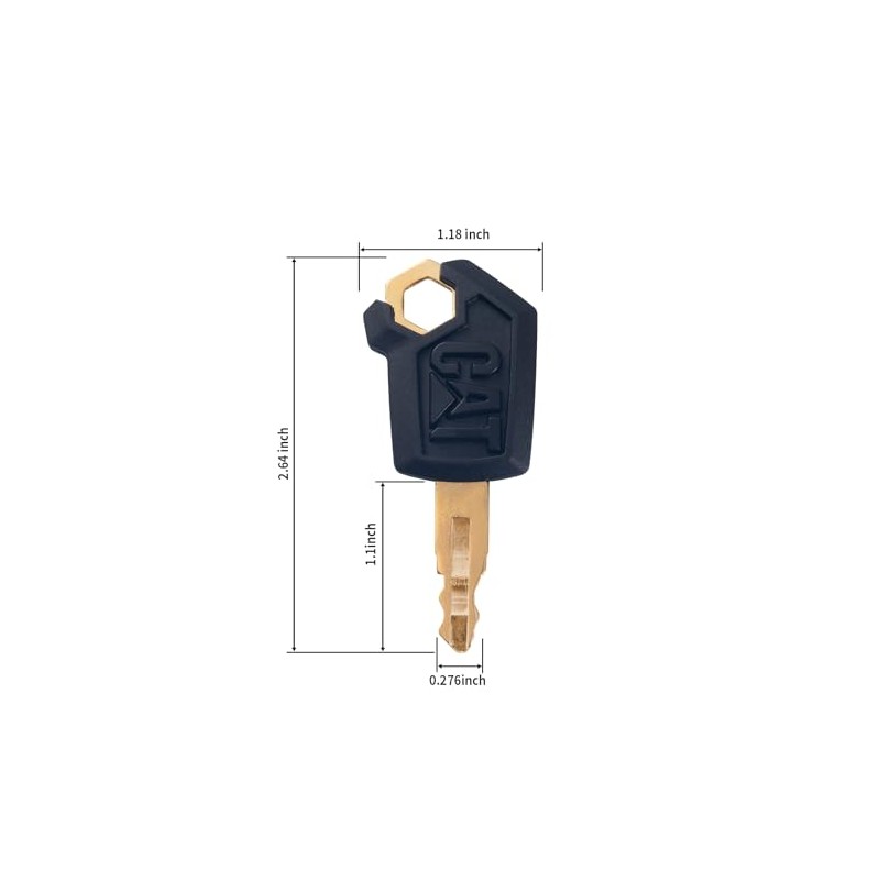 5P8500 Cat Key Heavy Equipment Keys Set with Keychain Compatible