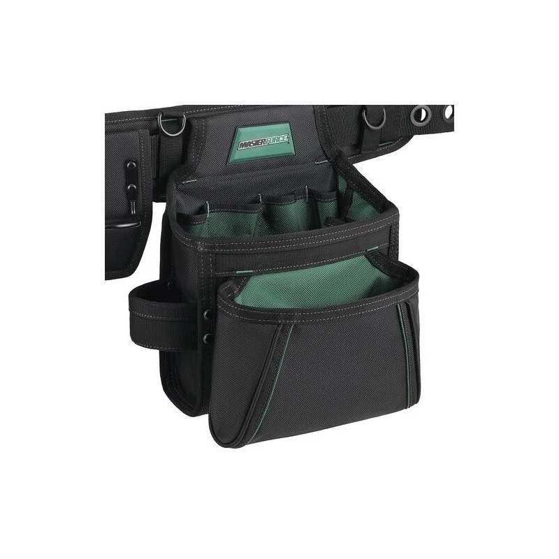 Masterforce 18 Pocket Pro Carpenters Tool Belt Adjustable Suspenders 2