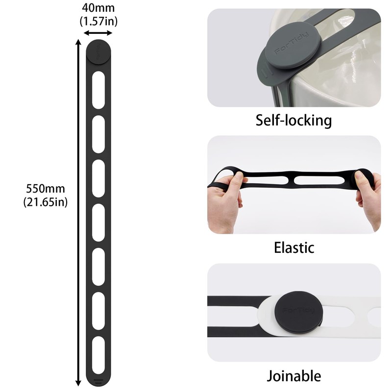 Silicone Latch Strap for Slow Cooker Lid, Pot, Bento Box,