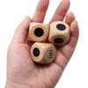 Bilywey 6pcs Left Right Center Game Dice 1 inch Beech