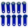 10 x Blue Ibutton/Dallas Key/POS Fob - NON Magnetic